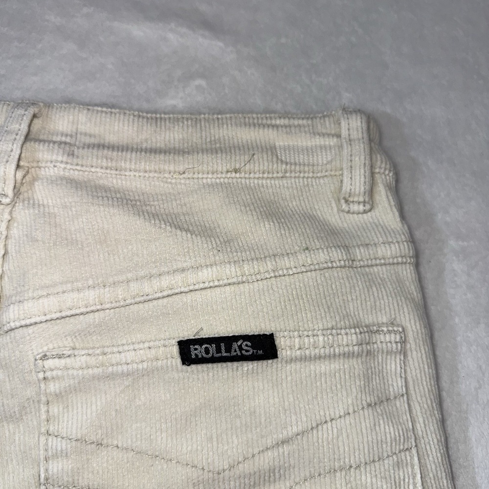Rolla's East Coast Flare Jean Vanilla Corduroy High-Rise US Sz 28 AU 10 Boho 90s - Picture 13 of 15
